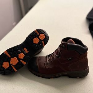 Timberland pro hiking boots with composite toe, and anti-fatigue
